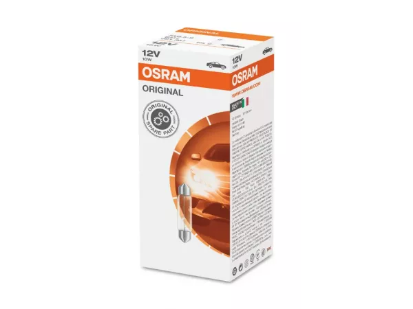 10W 12V SV8,5 43mm Soffitte Lang 1 St. OSRAM 10W 12V SV8,5 43mm Soffitte Lang 1 St. OSRAM