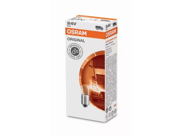 24V 2W BA9s Original Metallsockel Faltschachtel OSRAM 24V 2W BA9s Original Metallsockel Faltschachtel OSRAM
