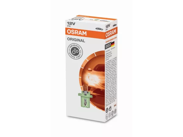 2W Kunststoffsockel Faltschachtel 12V Original OSRAM 2W Kunststoffsockel Faltschachtel 12V Original OSRAM