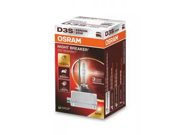 D3S 35W XENARC® NIGHT BREAKER® 220 3 Jahre Garantie* 1 St. OSRAM D3S 35W XENARC® NIGHT BREAKER® 220 3 Jahre Garantie* 1 St. OSRAM