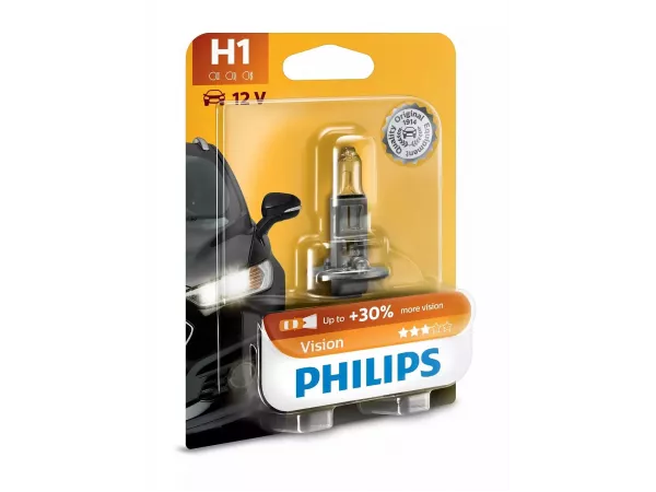 H1 12V 55W P14,5s Vision +30% 1 St. Blister Philips H1 12V 55W P14,5s Vision +30% 1 St. Blister Philips