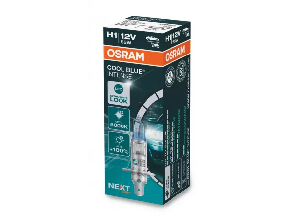 H1 12V 55W P14.5s Cool Blue INTENSE NextGen. 5000K +100% 1 St. OSRAM H1 12V 55W P14.5s Cool Blue INTENSE NextGen. 5000K +100% 1 St. OSRAM