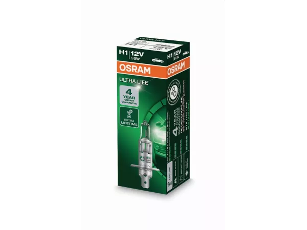 H1 12V 55W P14,5s ULTRA LIFE 4 Jahre Garantie 1St. Faltschachtel OSRAM H1 12V 55W P14,5s ULTRA LIFE 4 Jahre Garantie 1St. Faltschachtel OSRAM
