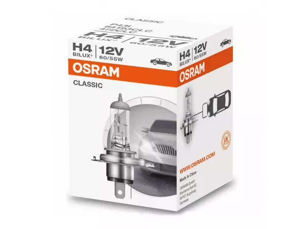 H4 12V 60/55W P43t Classic Faltschachtel 1St. OSRAM H4 12V 60/55W P43t Classic Faltschachtel 1St. OSRAM