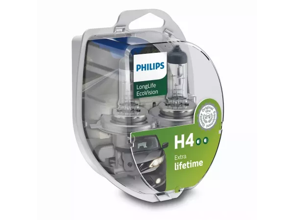 H4 12V 60/55W P43t LongLife EcoVision 2 St. Philips H4 12V 60/55W P43t LongLife EcoVision 2 St. Philips