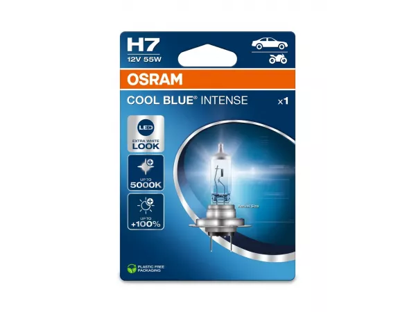 H7 12V 55W PX26d Cool Blue INTENSE NextGen. 5000K +100% 1st. OSRAM H7 12V 55W PX26d Cool Blue INTENSE NextGen. 5000K +100% 1st. OSRAM
