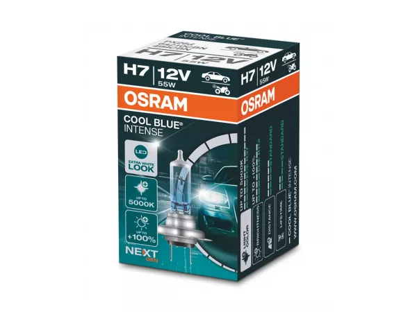 H7 12V 55W PX26d Cool Blue INTENSE NextGeneration 5000K +100% 1St OSRAM H7 12V 55W PX26d Cool Blue INTENSE NextGeneration 5000K +100% 1St OSRAM