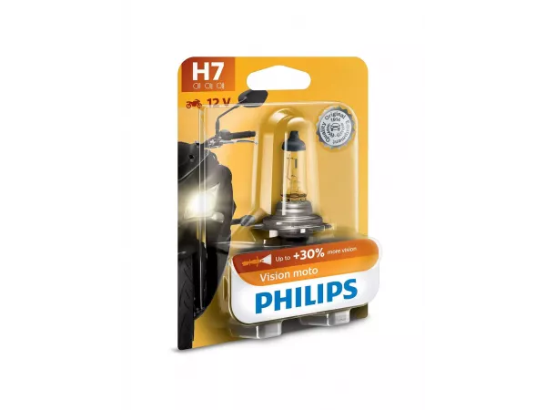 H7 12V 55W PX26d MotoVision +30% 1 St. Blister Philips H7 12V 55W PX26d MotoVision +30% 1 St. Blister Philips