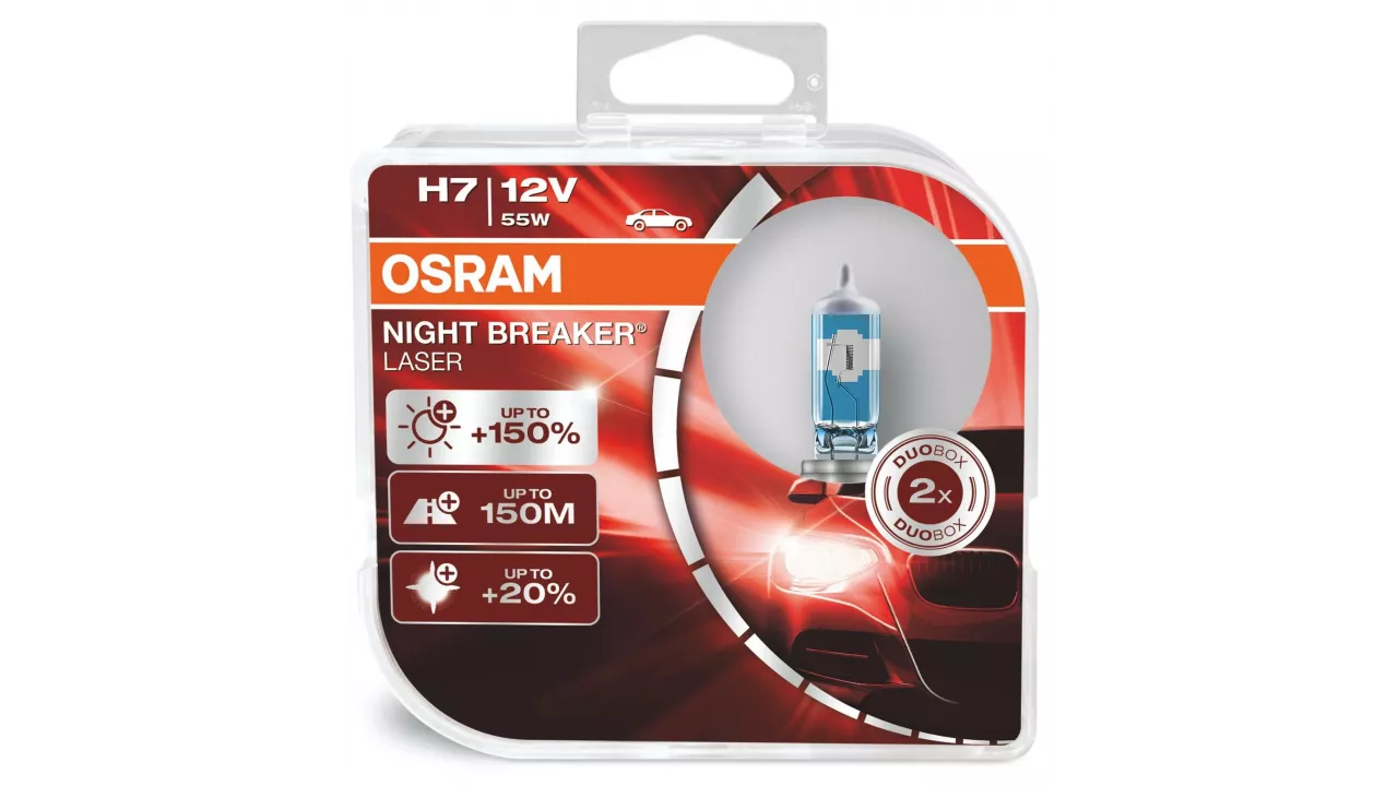 H7 12V 55W PX26d NIGHT BREAKER® LASER +150% mehr Helligkeit 2 St. OSRAM H7 12V 55W PX26d NIGHT BREAKER® LASER +150% mehr Helligkeit 2 St. OSRAM
