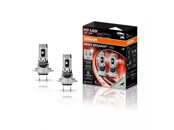 H7 NIGHT BREAKER LED SPEED StVZO-Konforme LED-Nachrüstlampe 2St. OSRAM H7 NIGHT BREAKER LED SPEED StVZO-Konforme LED-Nachrüstlampe 2St. OSRAM
