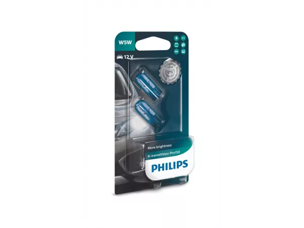 W5W 12V 5W W2,1x9,5d X-tremeVision Pro150 2 St. Blister Philips W5W 12V 5W W2,1x9,5d X-tremeVision Pro150 2 St. Blister Philips