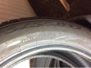 Pirelli Powergy 205/55 R17 95V Sommerreifen – 4 Stück, gebraucht (DOT 1423)