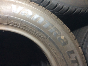 Hankook Vantra LT 205/65 R16C 107T Sommerreifen – 4 Stück, gebraucht (DOT 1423)