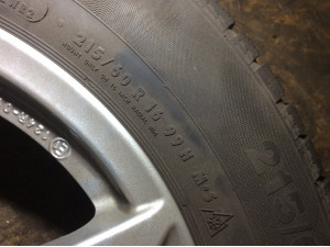 Continental ContiWinterContact 215/60 R16 99H Winterreifen mit Felgen (KBA 50553) – 4 Stück, gebraucht (DOT 4419)