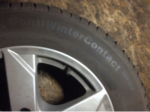 Continental ContiWinterContact 215/60 R16 99H Winterreifen mit Felgen (KBA 50553) – 4 Stück, gebraucht (DOT 4419)