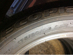 Bridgestone Ecopia EP150 175/60 R16 82H Sommerreifen – 4 Stück, gebraucht (DOT 2820)