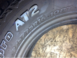 Hankook Dynapro AT2 225/75 R16 108T Allwetterreifen – 1 Stück, gebraucht (DOT 2821)