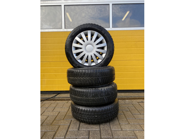 Hankook Winter icept RS 185/65R15 88T inkl. Alufelgen – Gebraucht, 7,0-7,5 mm, DOT 2XDF EP H 2914