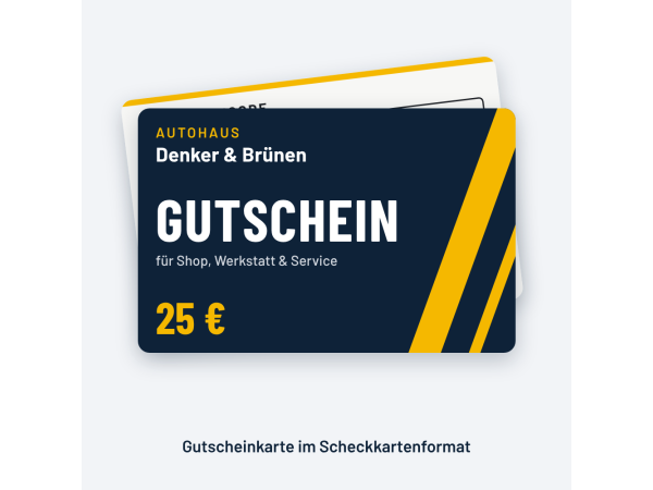 Gutscheinkarte 25 €