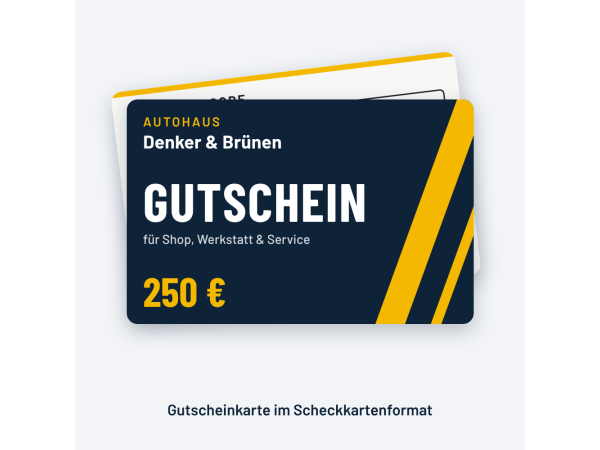 Gutscheinkarte 250 €